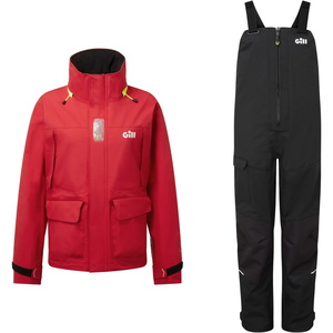 2026 Gill Mujer OS3 Coastal Traje De Vela Crucero OS34JWOS33TW - Rojo / Black